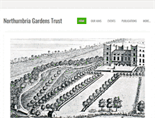 Tablet Screenshot of northumbriagardenstrust.com
